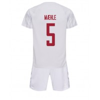 Danmark Joakim Maehle #5 Bortaställ Barn VM 2022 Korta ärmar (+ Korta byxor)